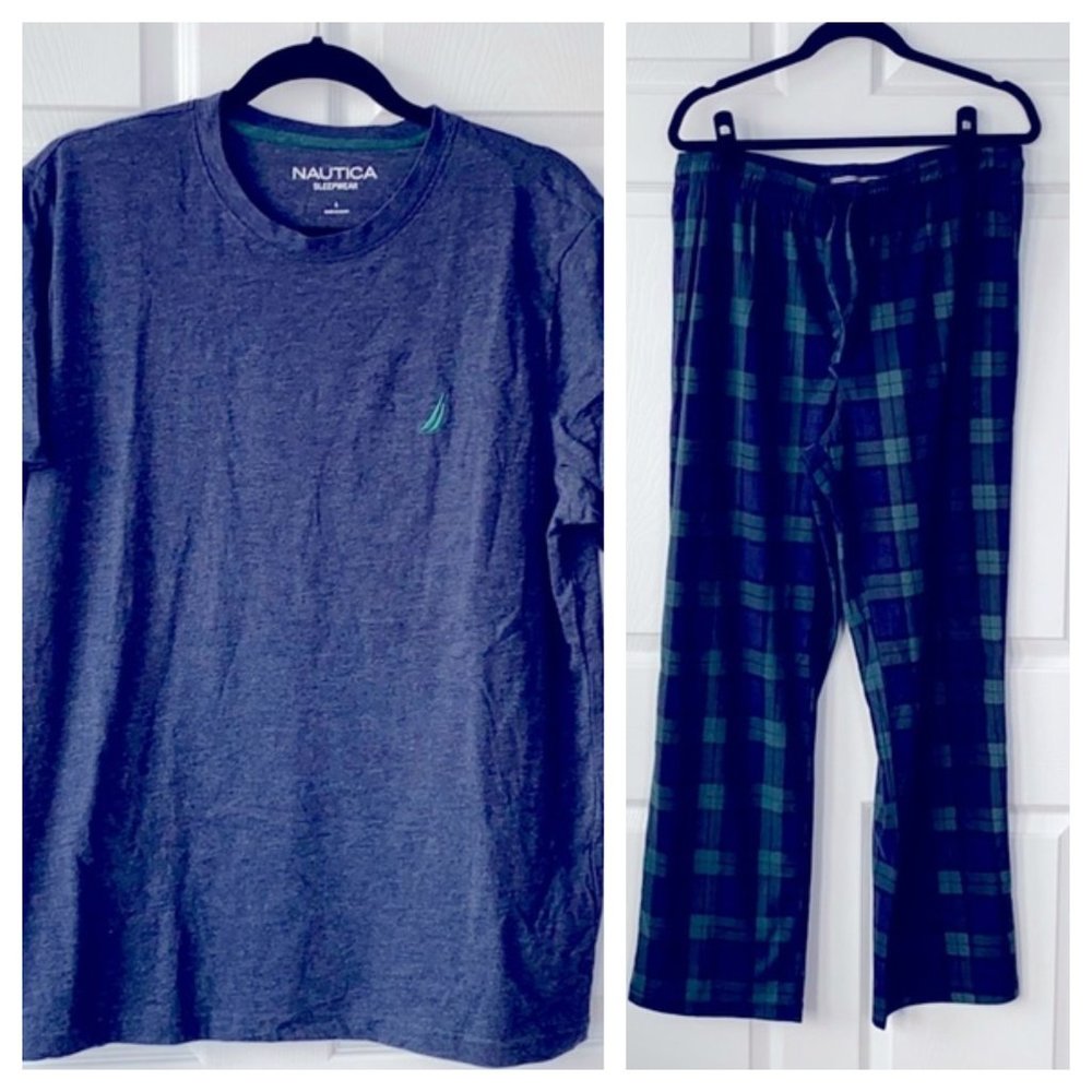 Large Green & Blue Nautica Sleepwear Set